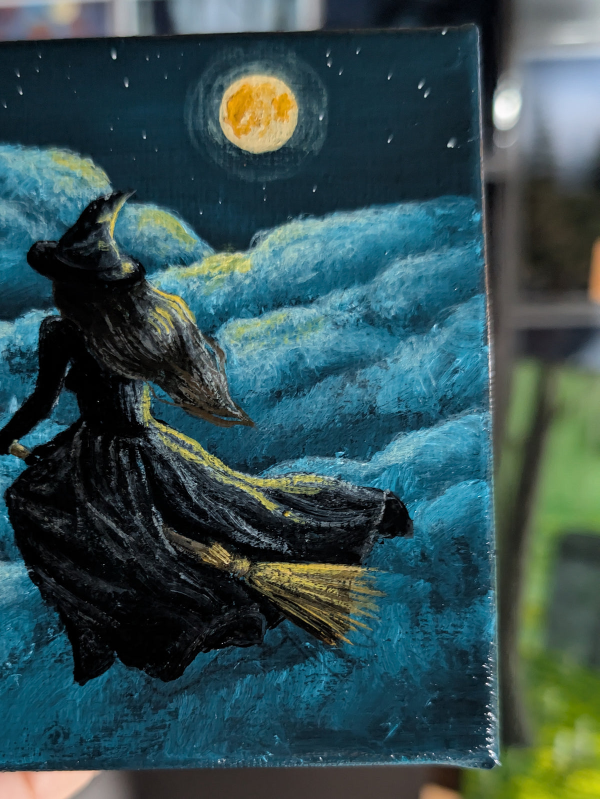 The Witch Takes Flight 4" Painting 55/50