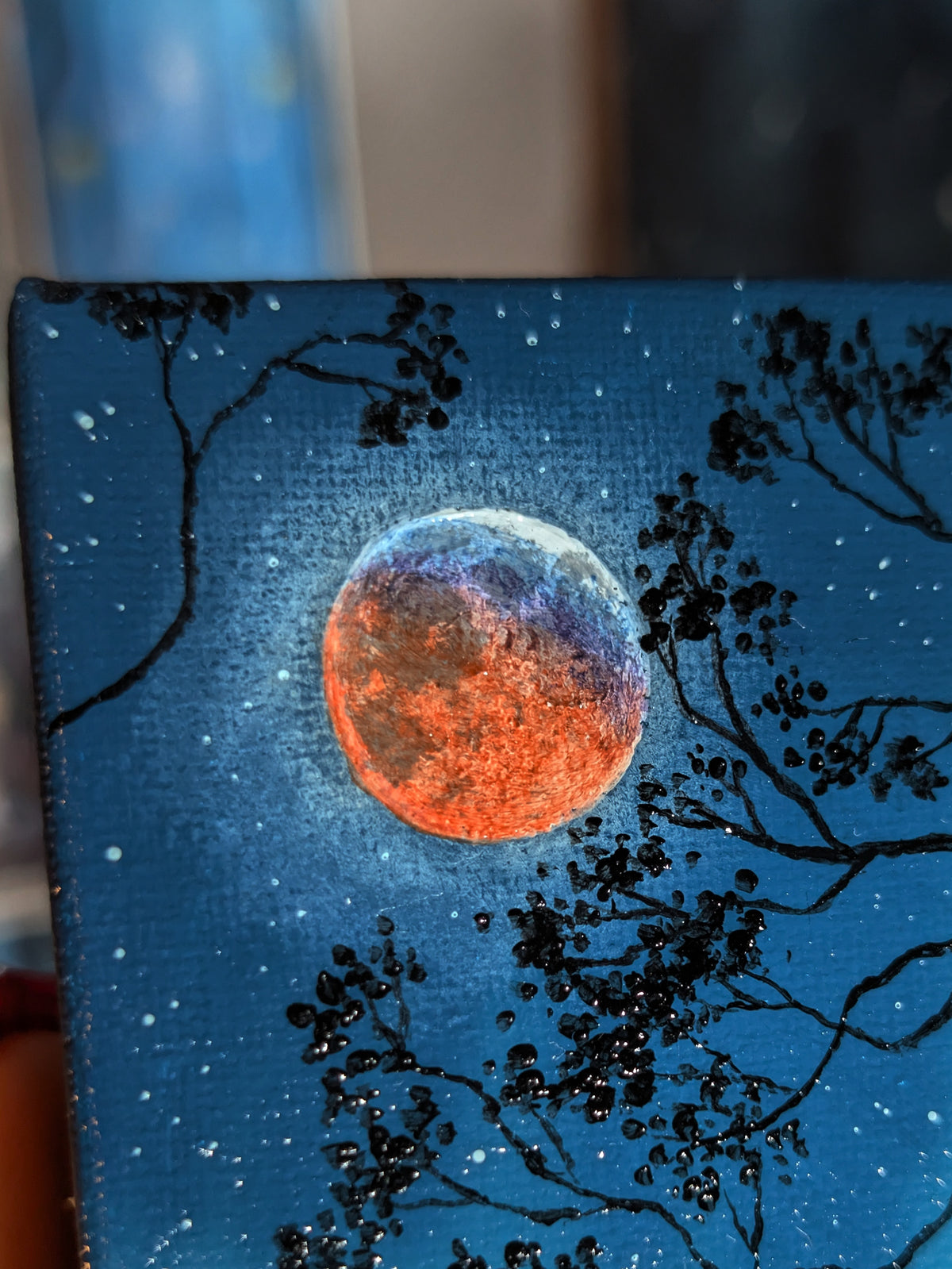 Under the Eclipse 4" Painting 1/50