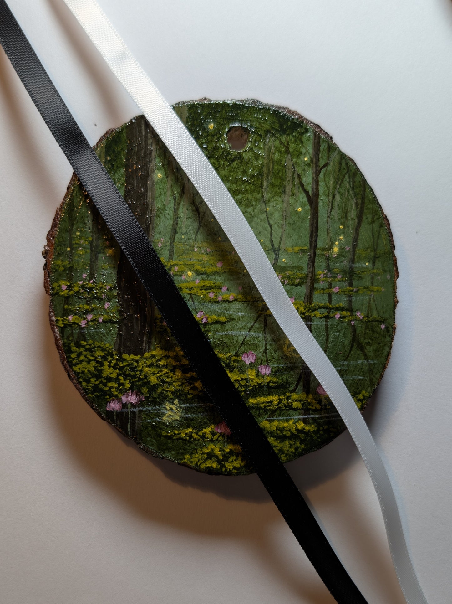Mini Swamp Portal #1 (choose your ribbon color)
