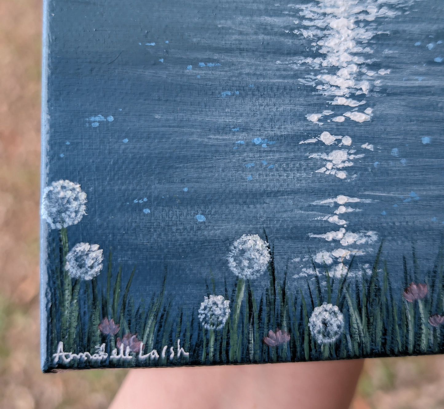Glimmering 5"x7" Painting