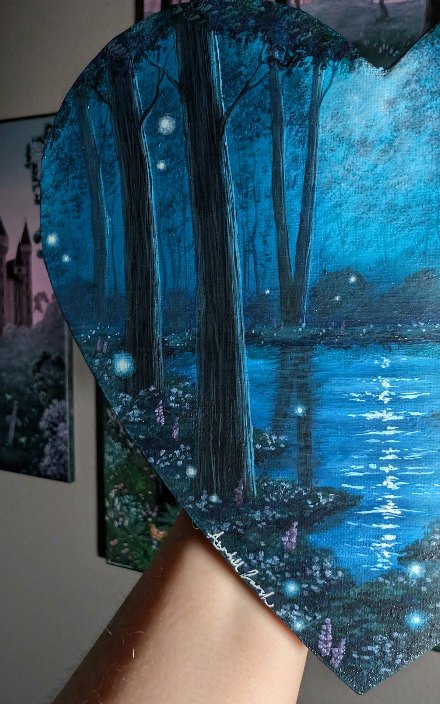 The Secret Pond 8" Painting