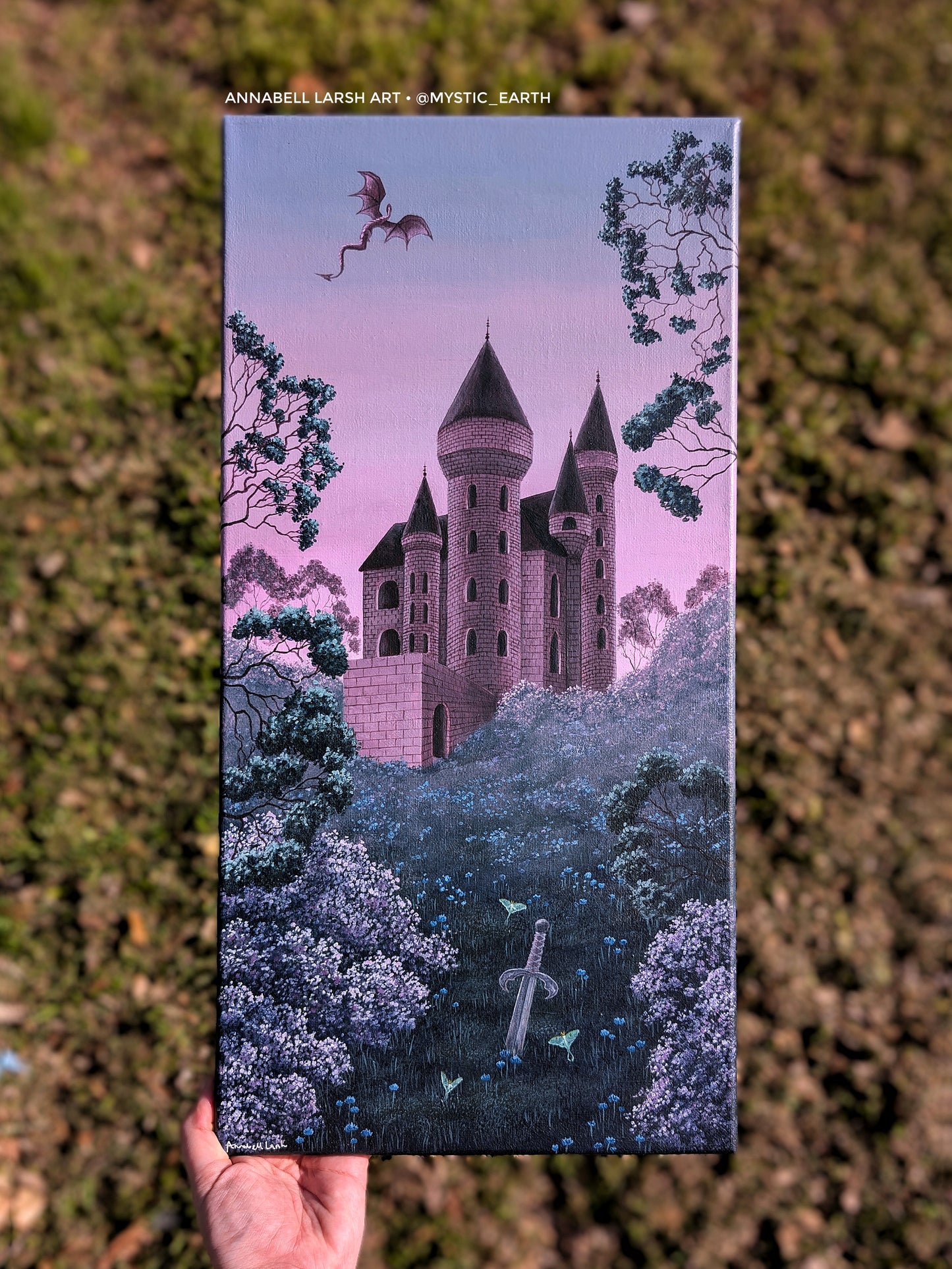 Amethyst Castle 10x20 Painting