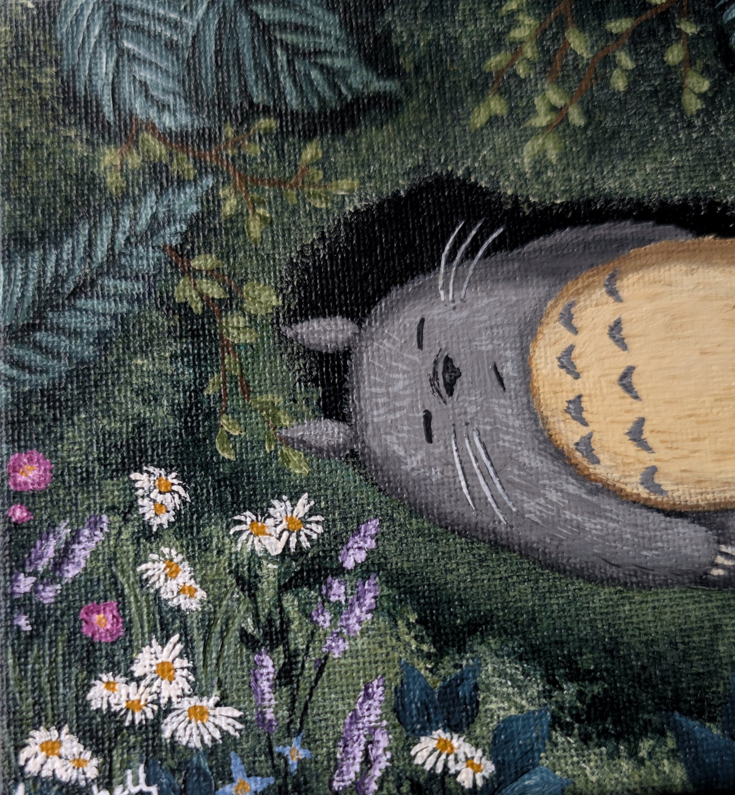 Napping in the Forest Painting