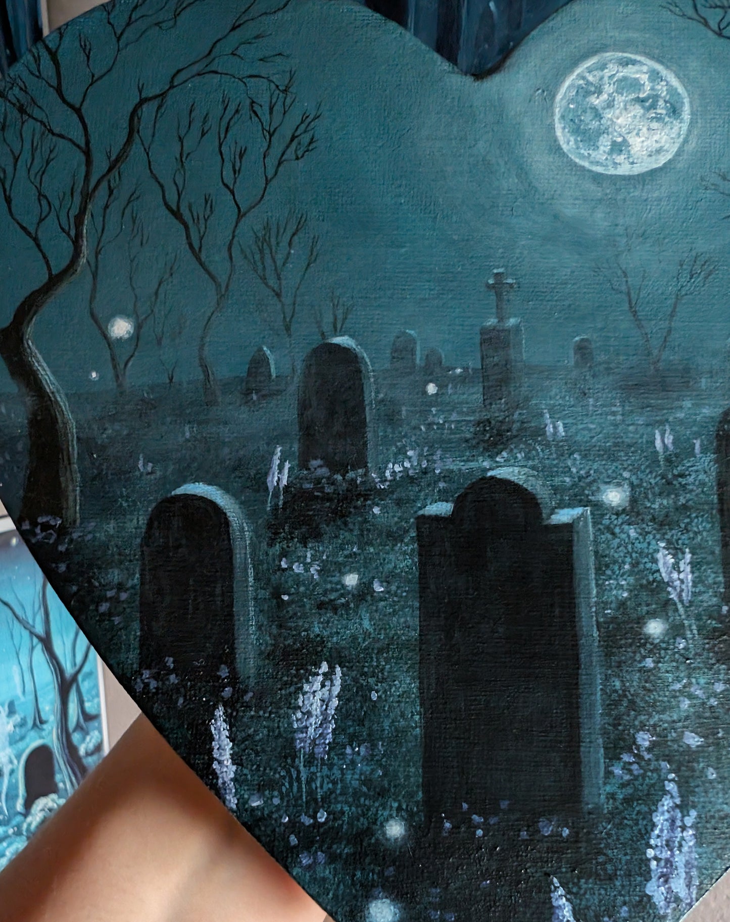 Darkwood Cemetery 8" Painting