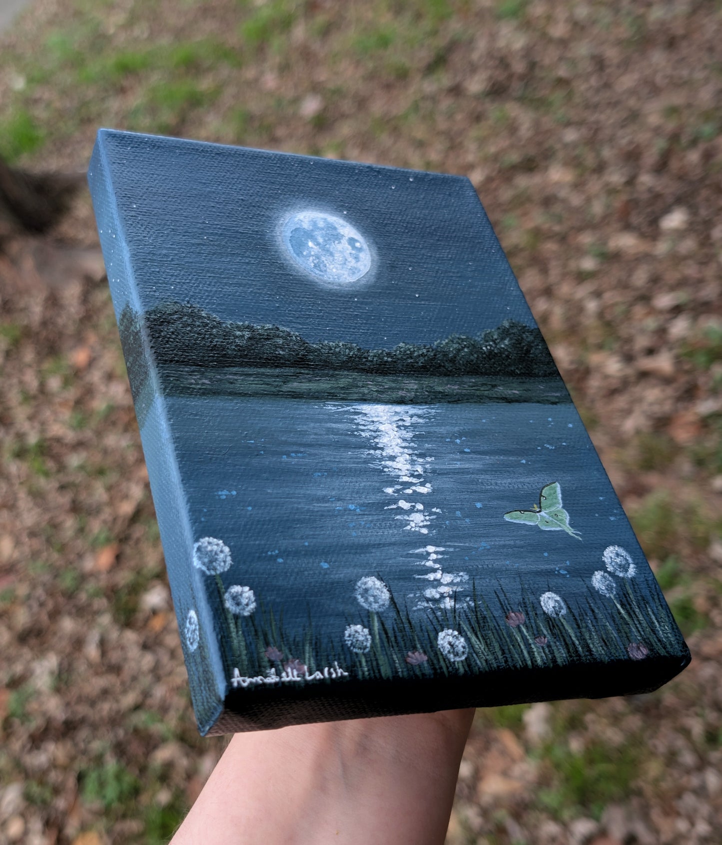 Glimmering 5"x7" Painting