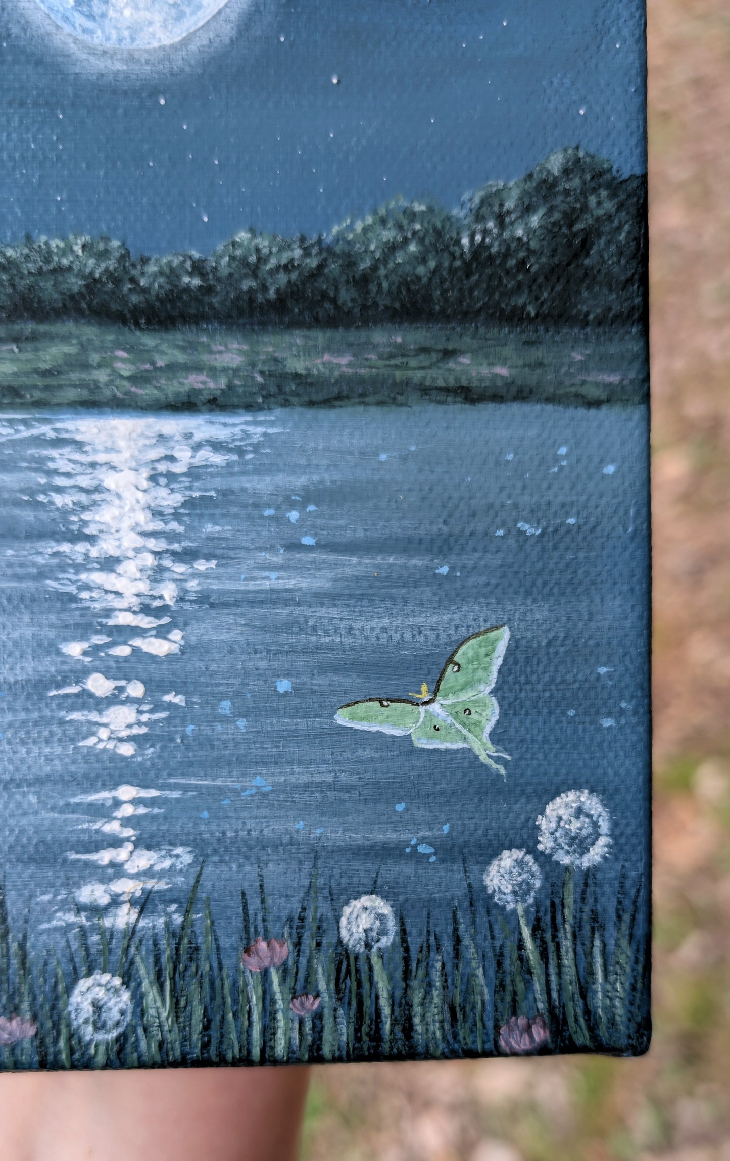 Glimmering 5"x7" Painting