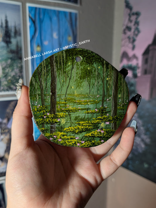 Mini Swamp Portal #2 (choose your ribbon color)