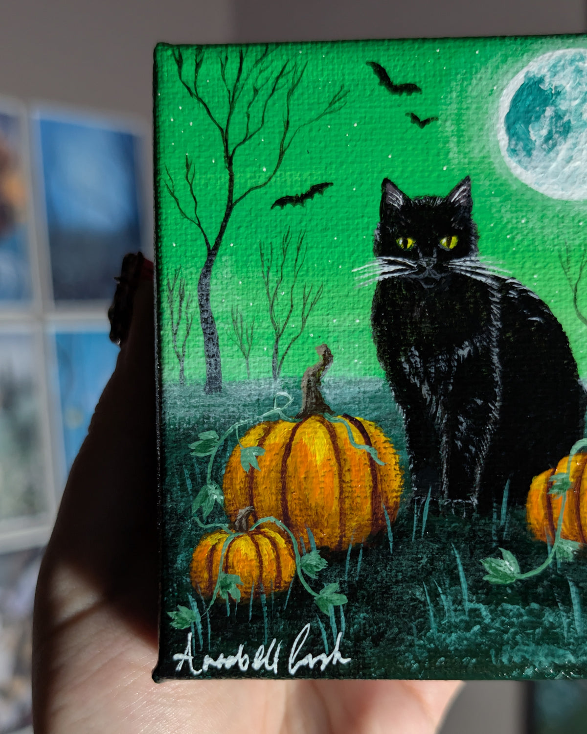 Salem the Cat 4" Painting 22/50
