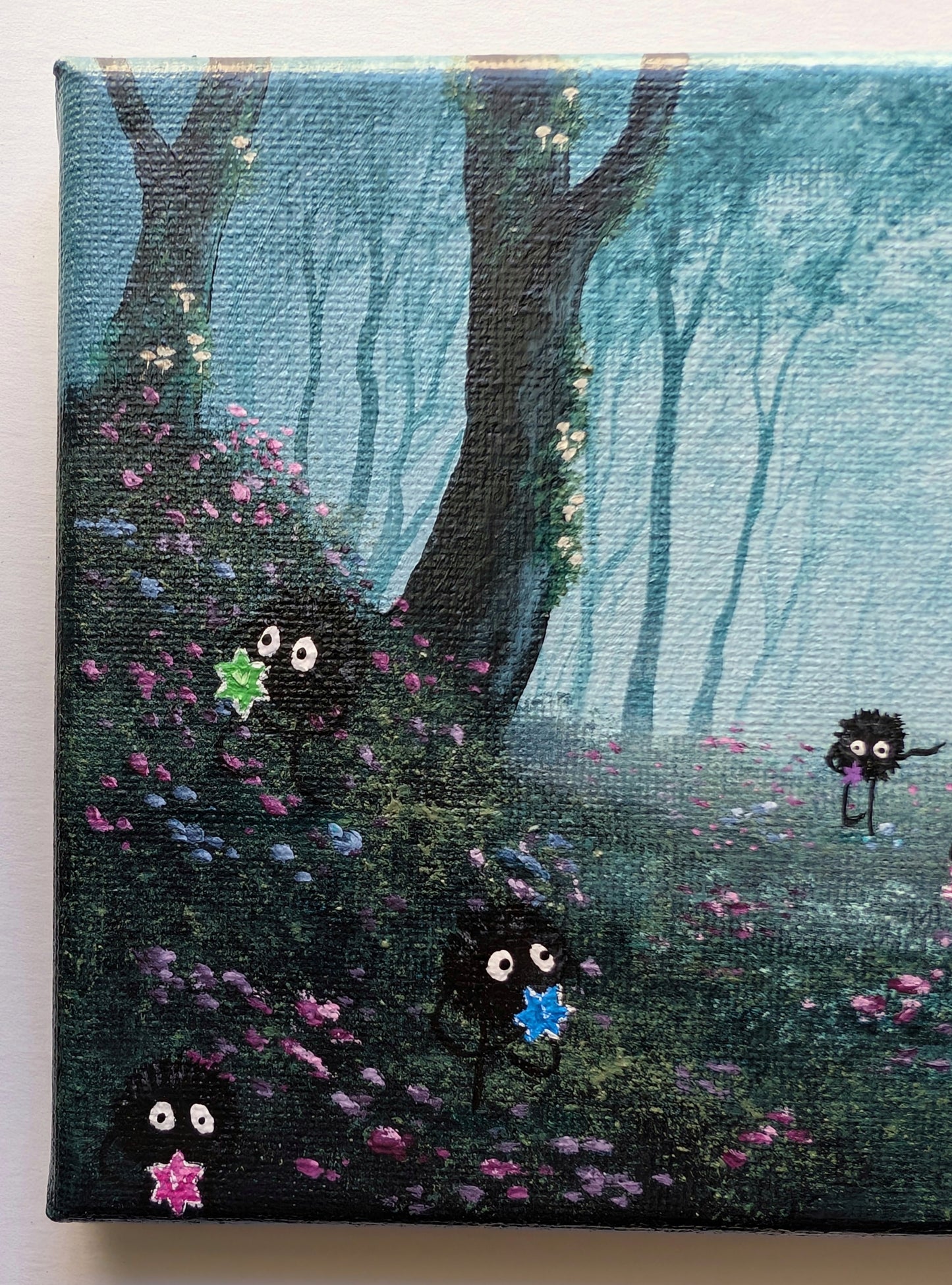 Sprites in the Forest Painting 5"x7"