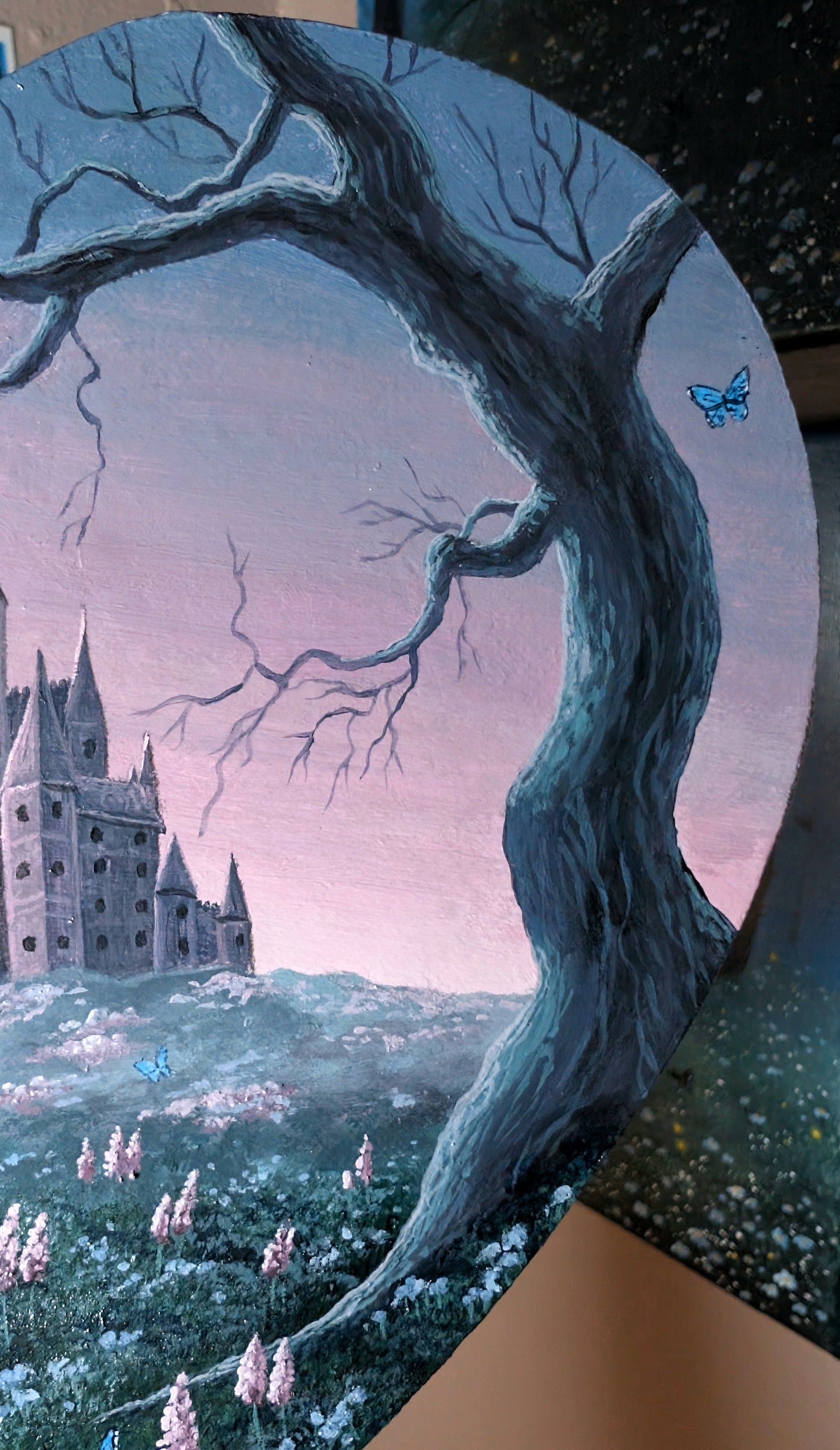 The Rosewood Castle 8" Painting
