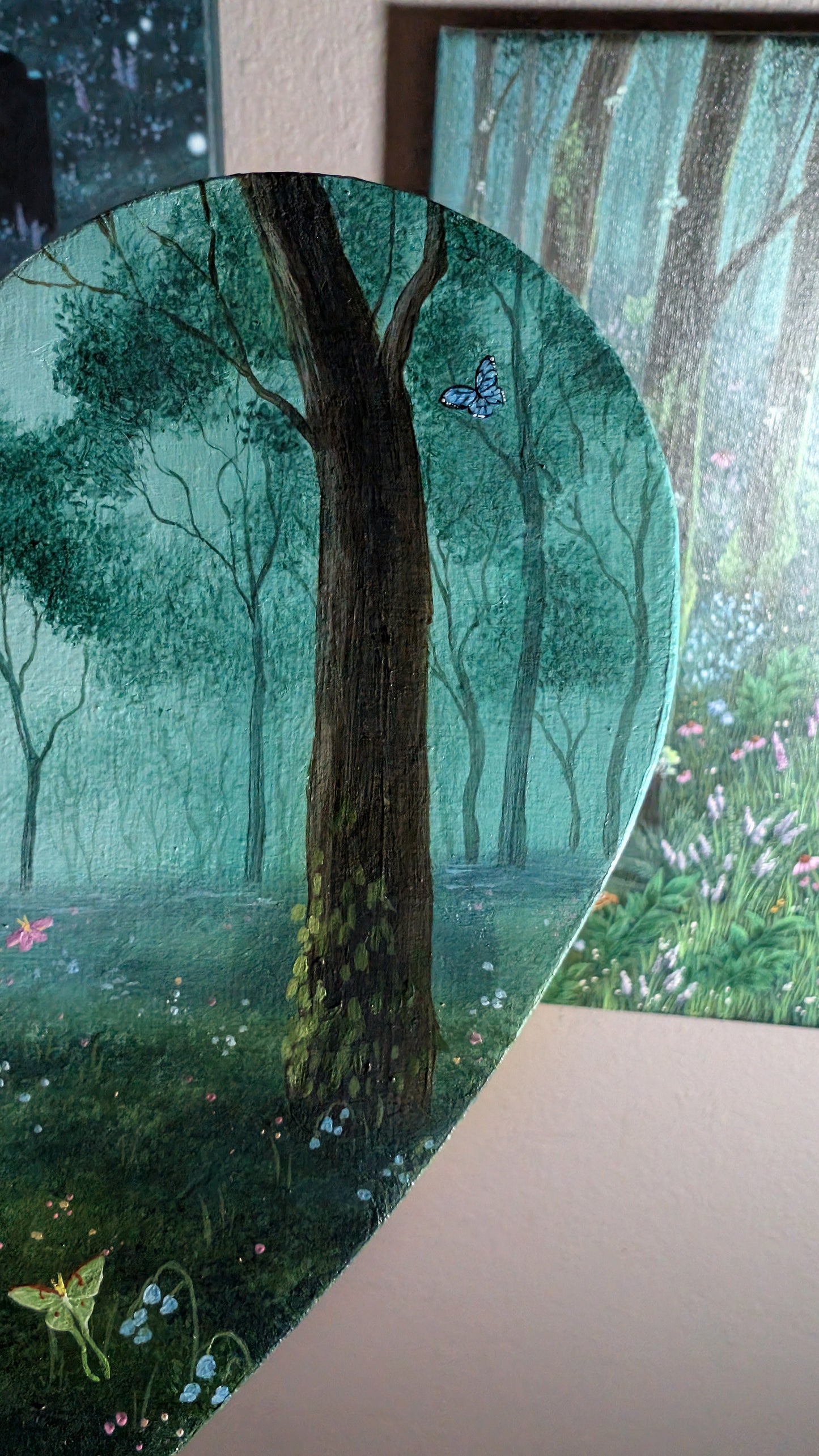 Fluttering Forest 8" Painting