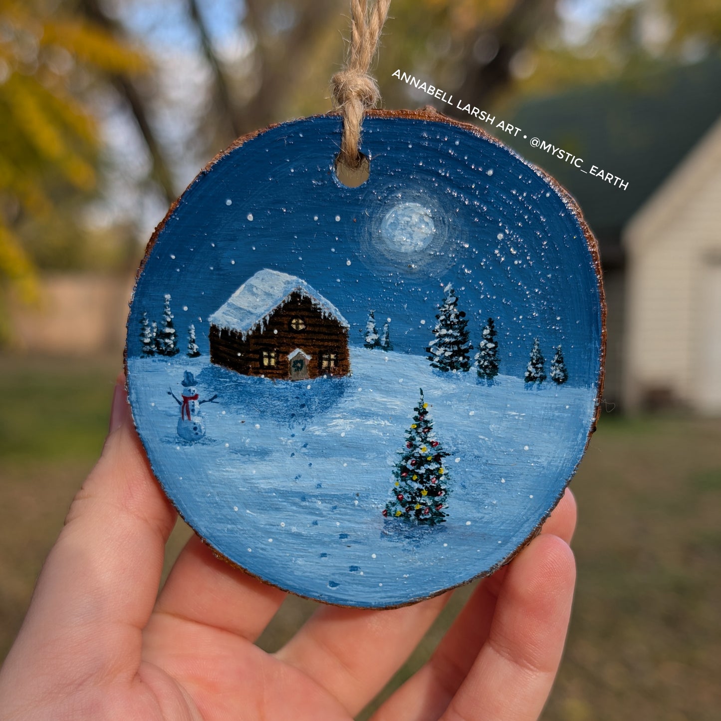 Winter Wonderland 4pc Tree Ornament or Wall Art Set