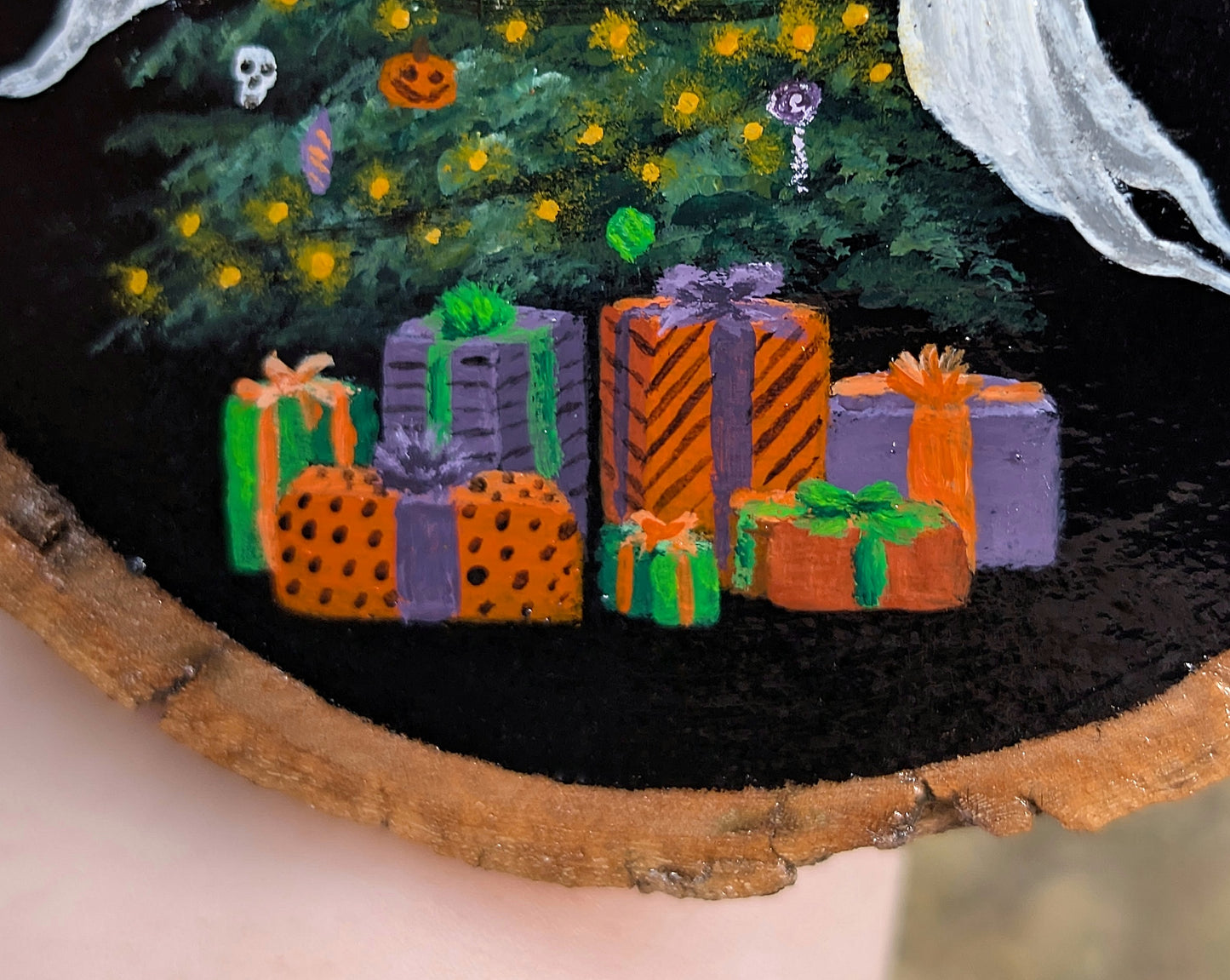 Creepmas Tree Ornament or Wall Art Painting