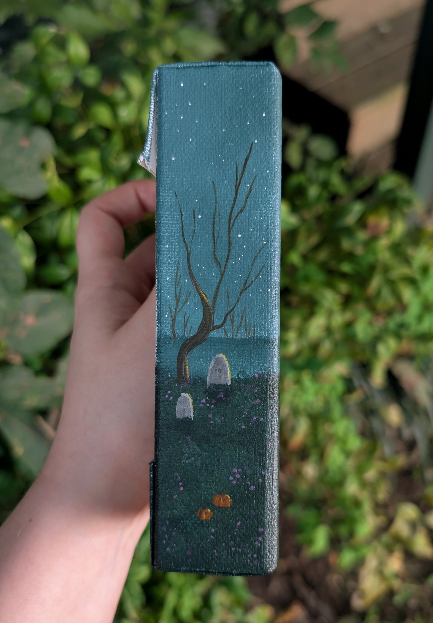 Halloween Night 6"x6" Painting