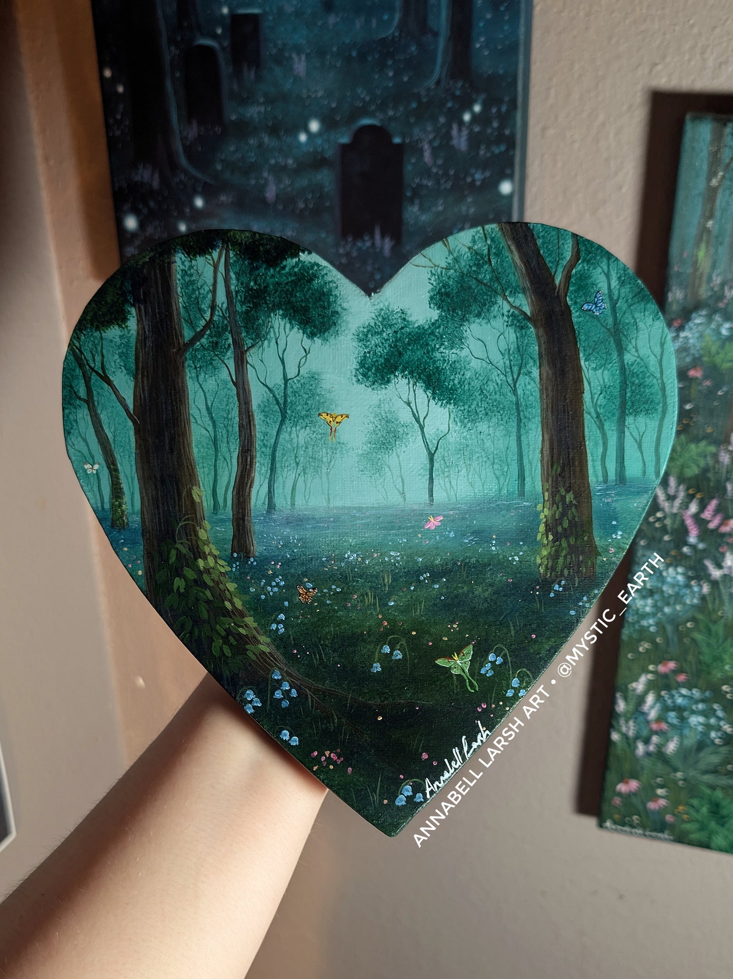 Fluttering Forest 8" Painting
