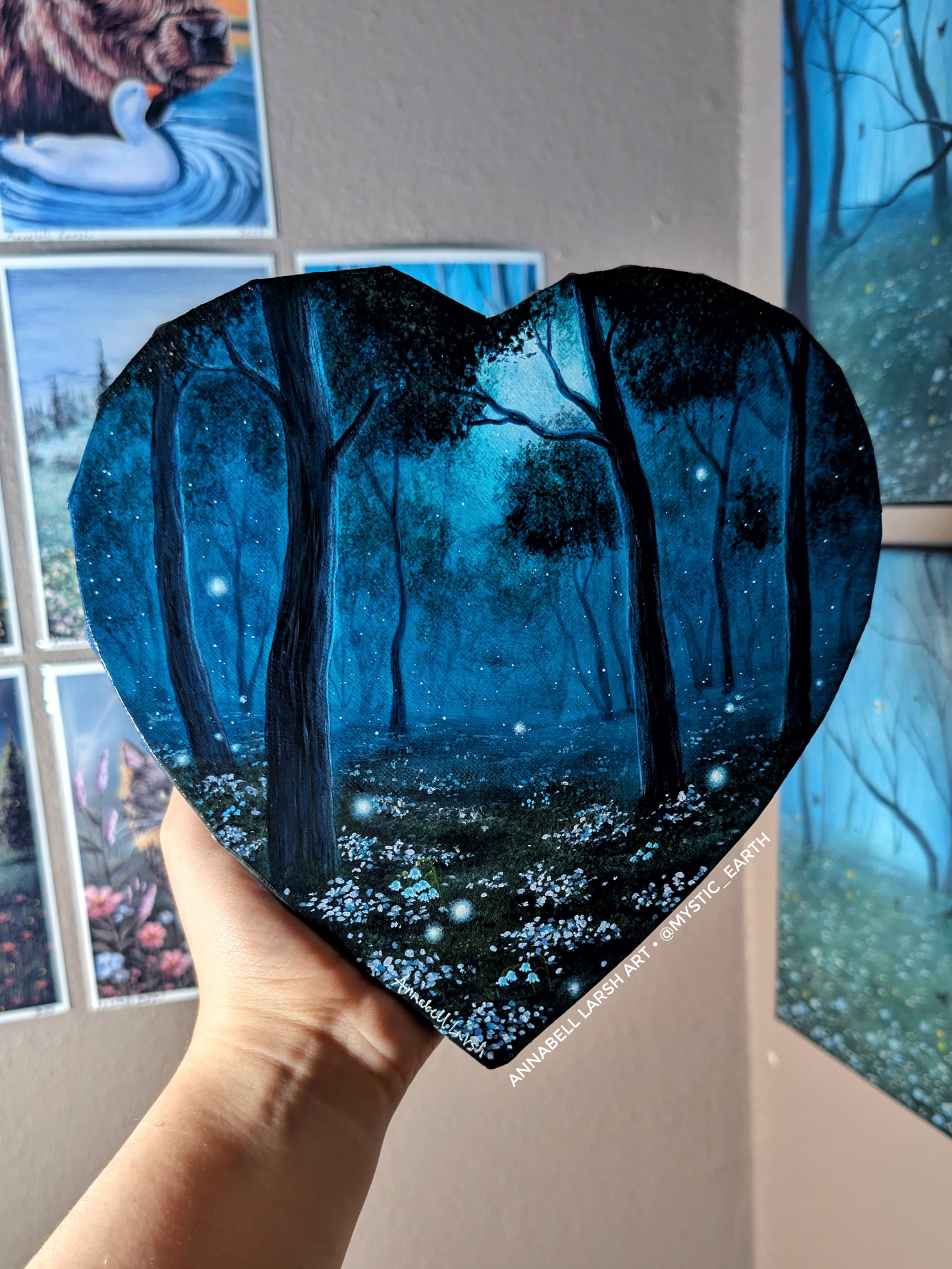 In the Forest of Spirits 8" Painting