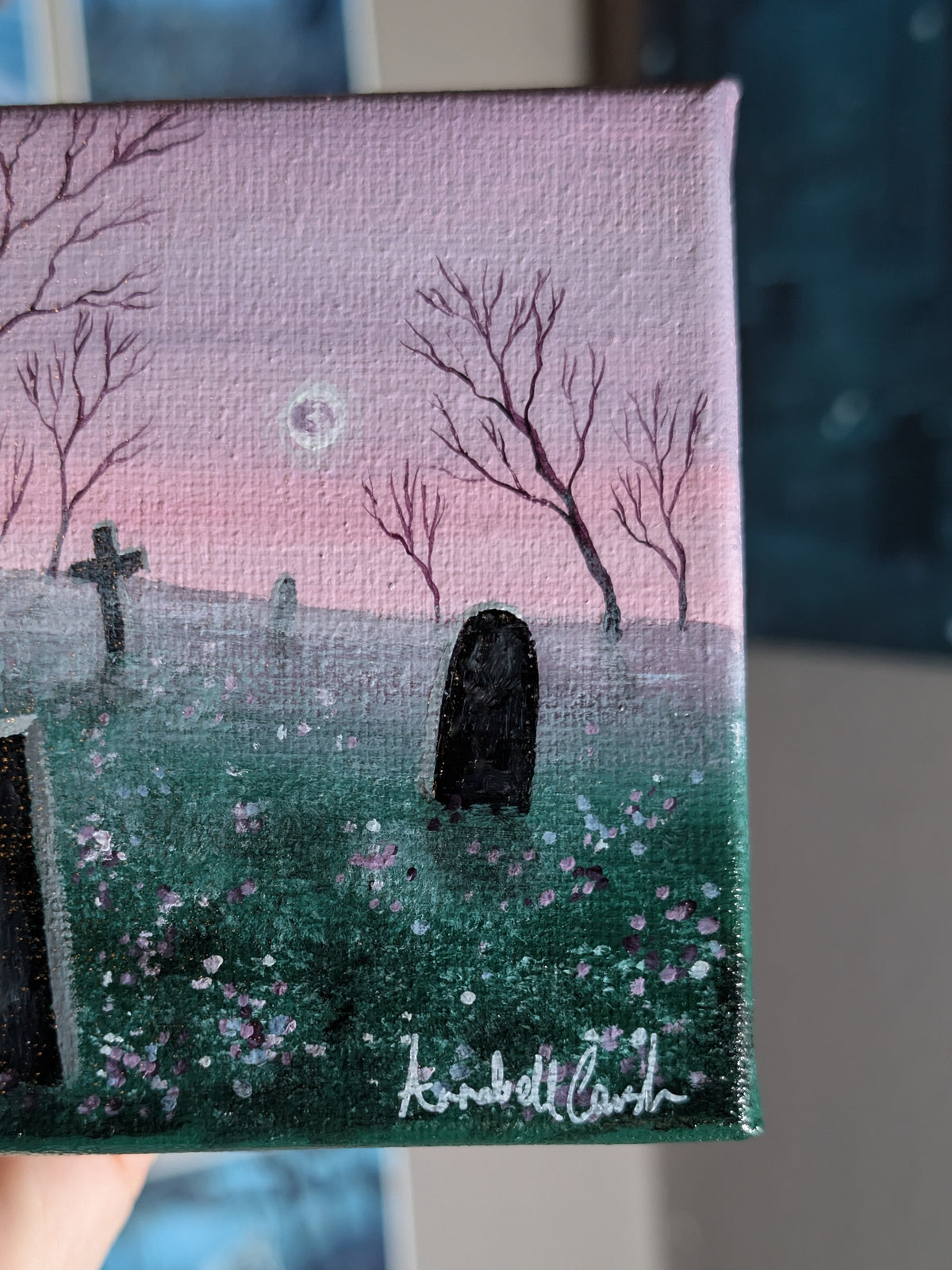 Pastel Cemetery 4" Painting 33/50
