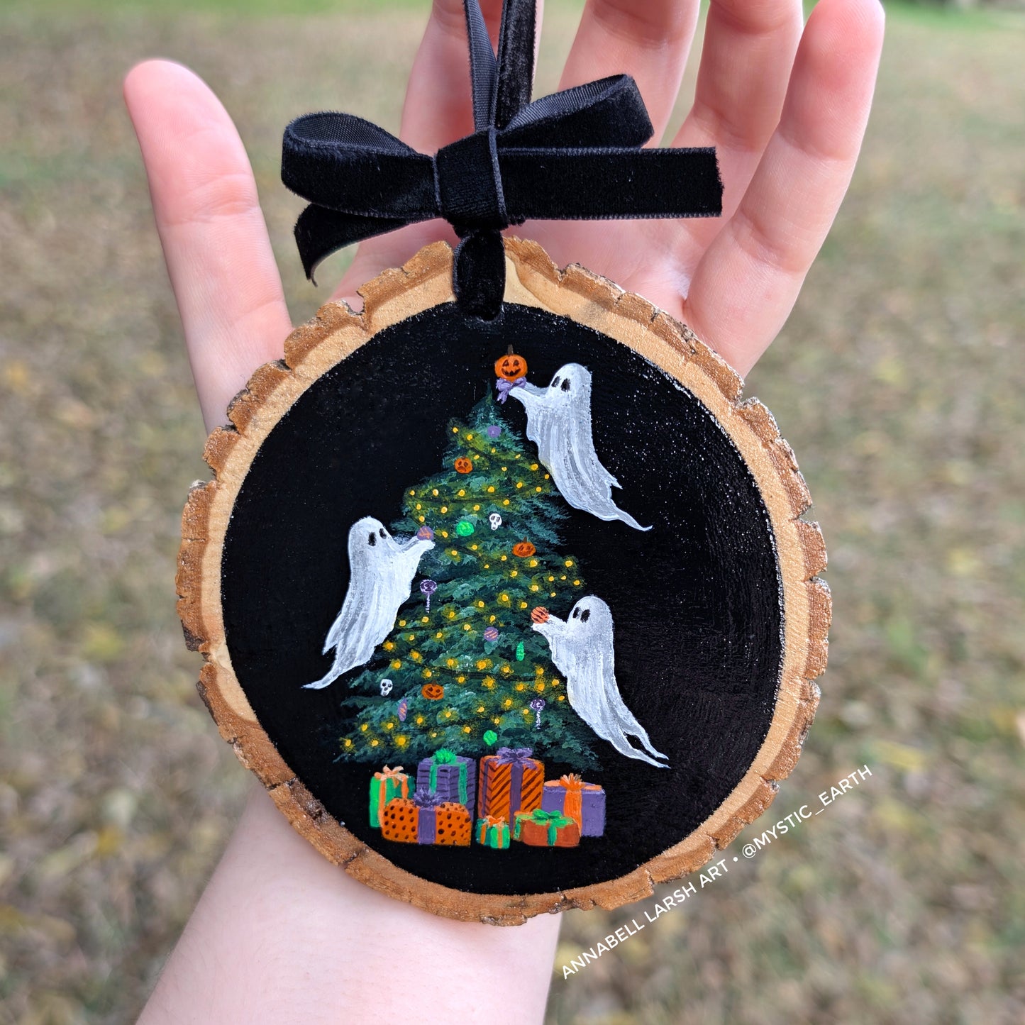 Creepmas Tree Ornament or Wall Art Painting
