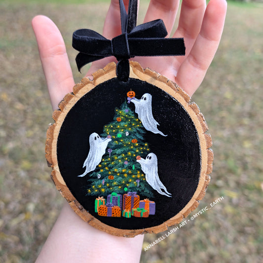 Creepmas Tree Ornament or Wall Art Painting