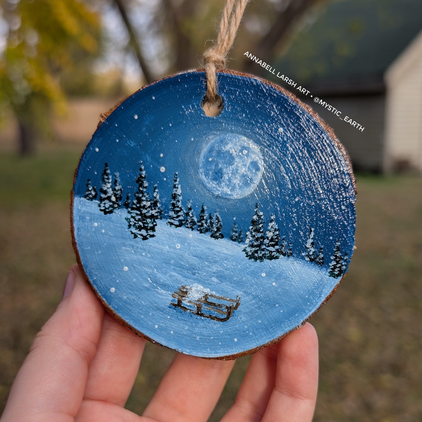 Winter Wonderland 4pc Tree Ornament or Wall Art Set