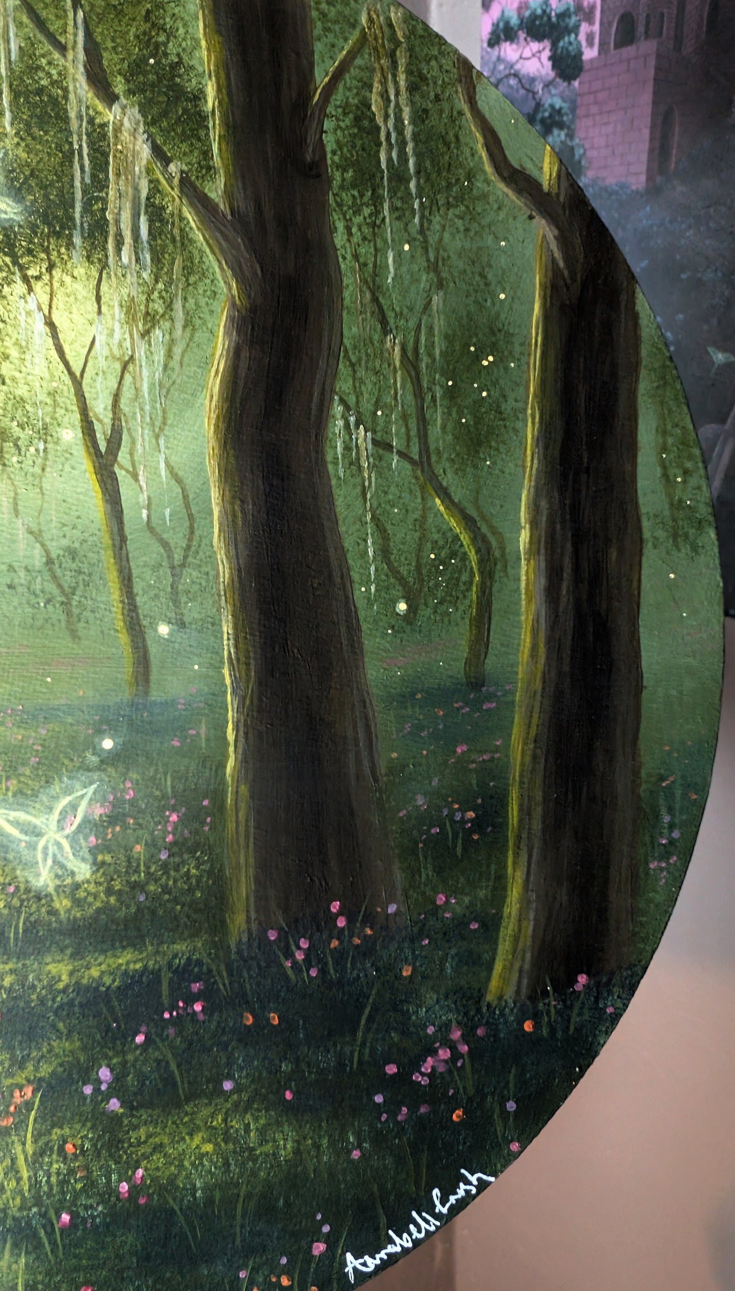 The Dancing Fairies 9" Painting