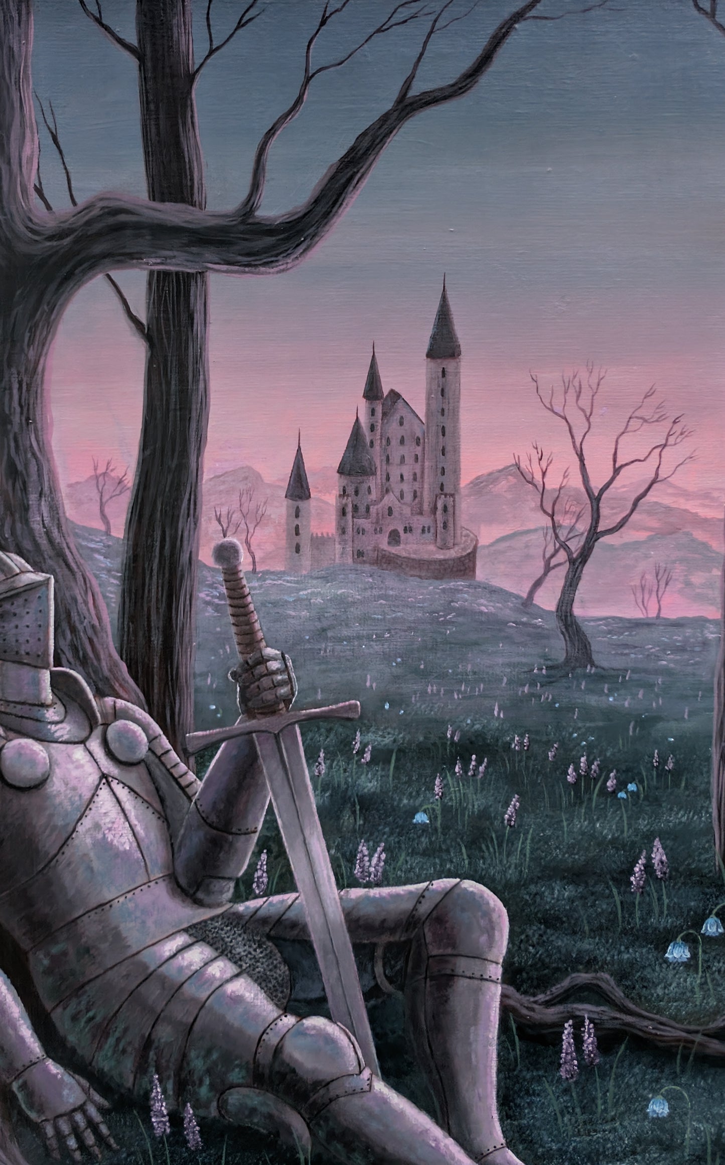 Fallen Knight 14"x14" Painting