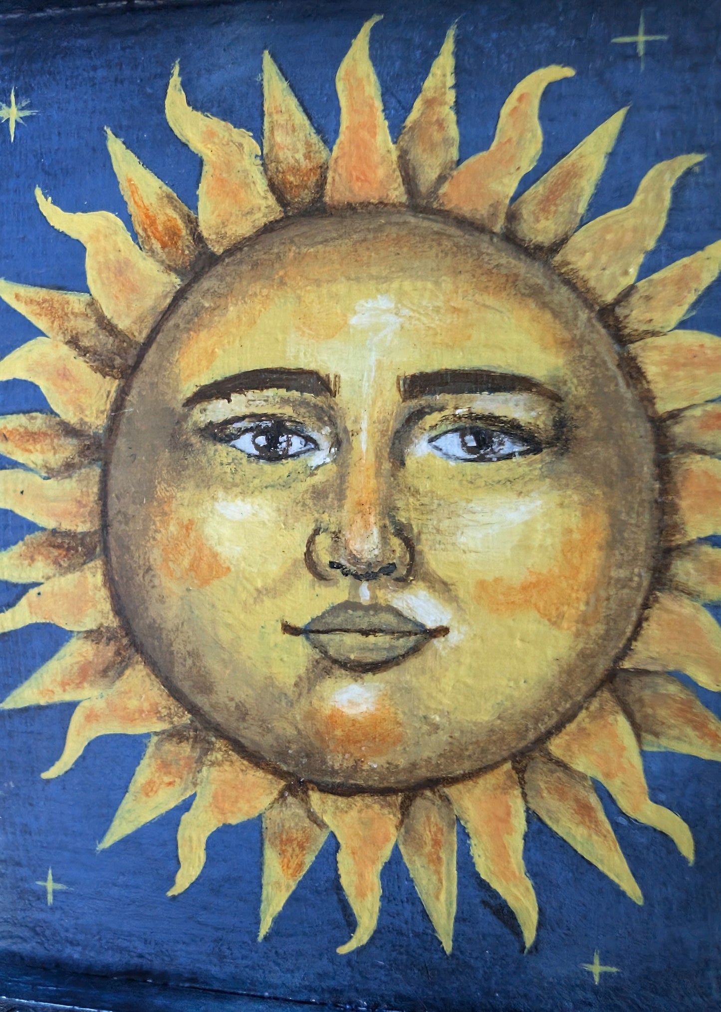 The Sun 4.5" Painting