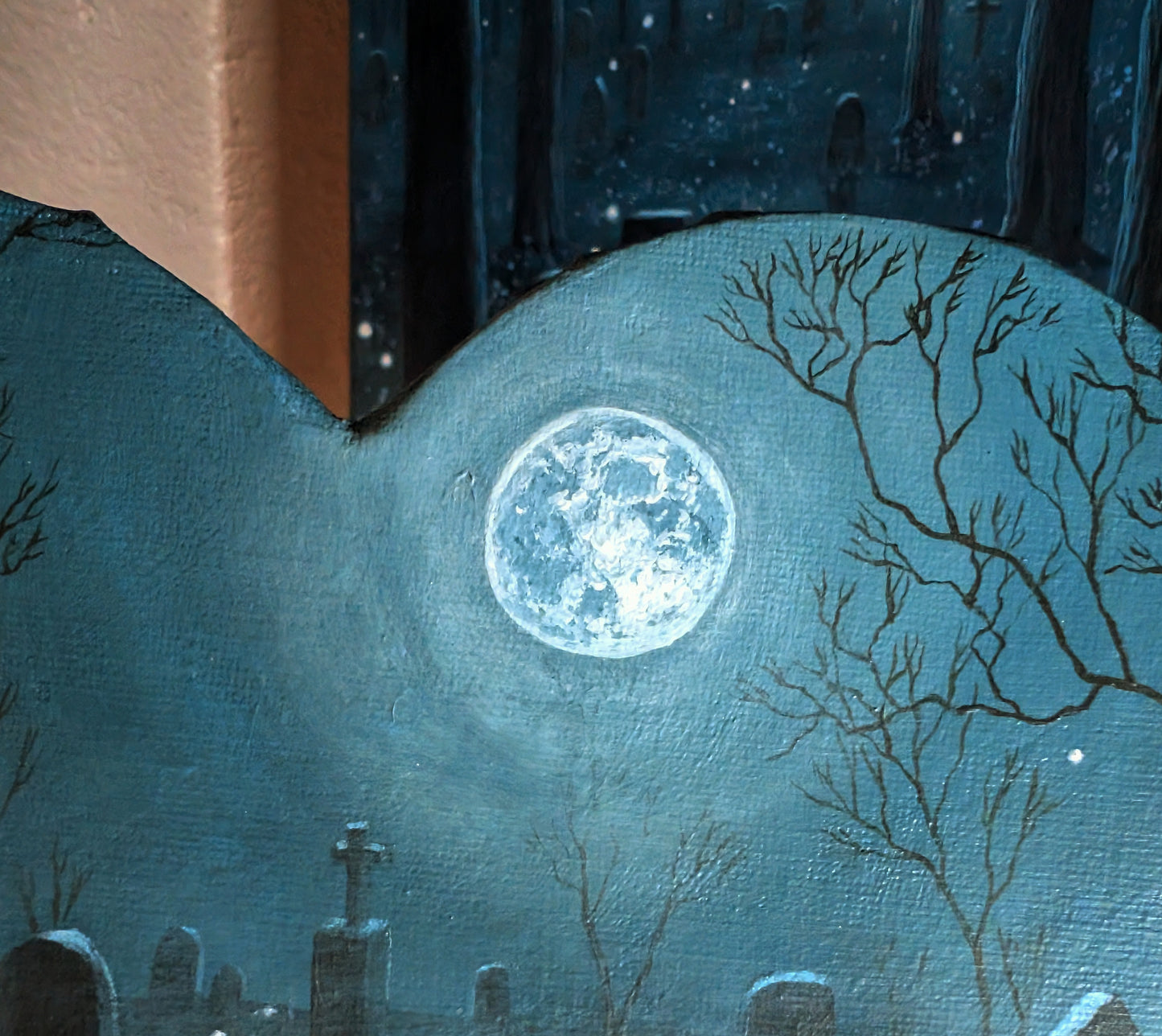 Darkwood Cemetery 8" Painting
