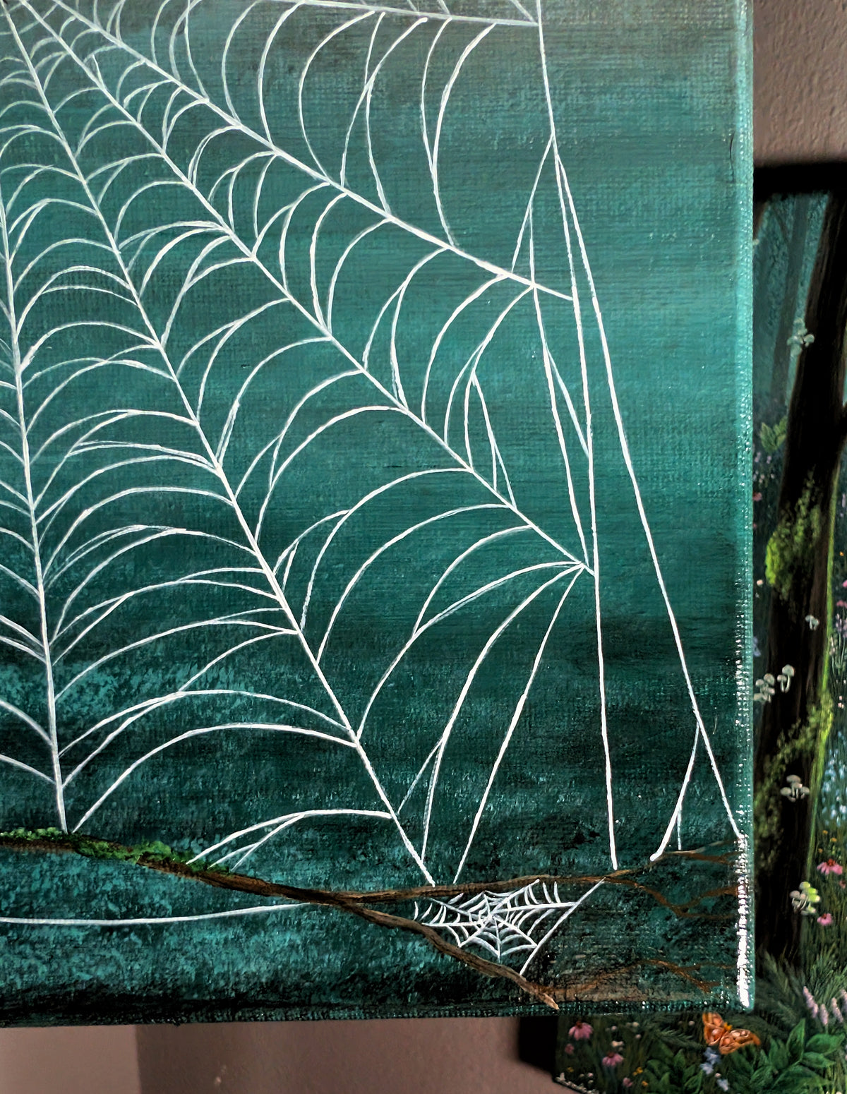 Mildred's Web 9" x 12" Painting