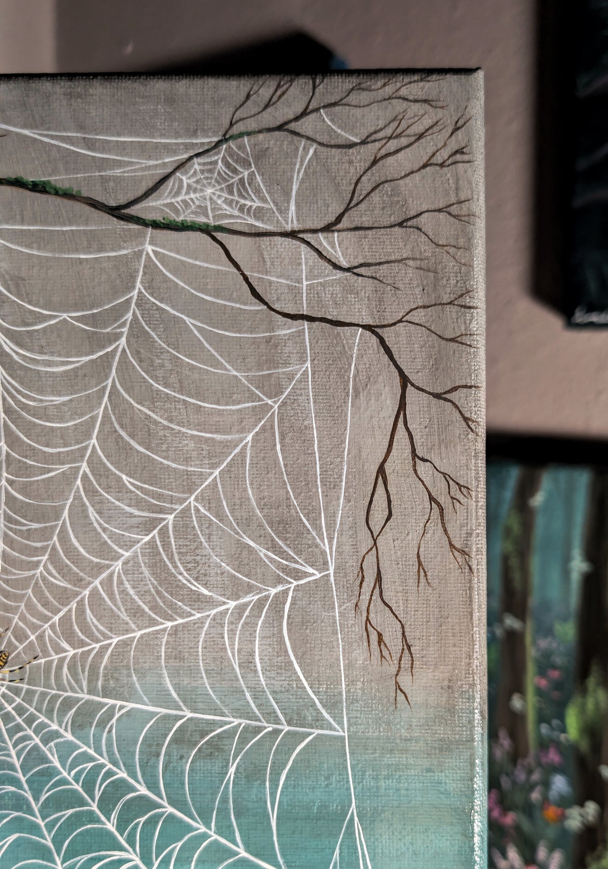 Mildred's Web 9" x 12" Painting