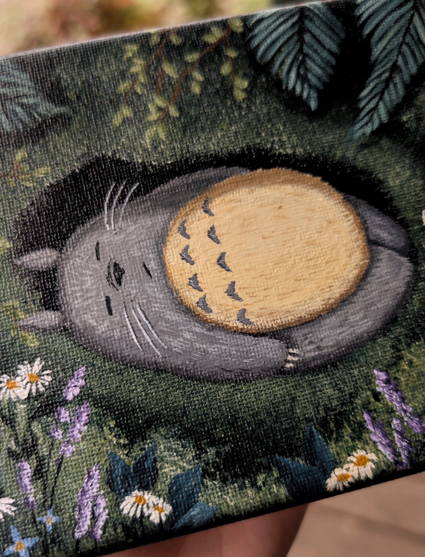 Napping in the Forest Painting