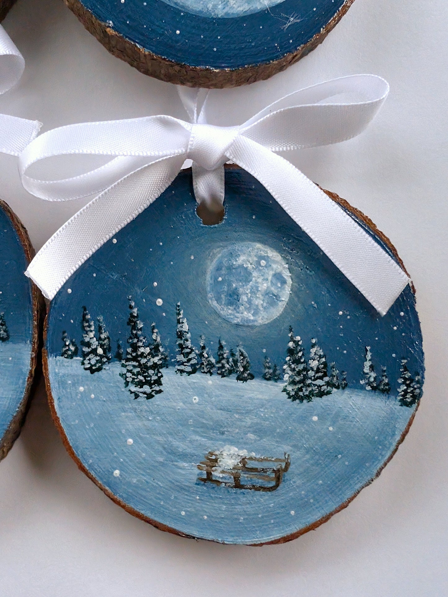 Winter Wonderland 4pc Tree Ornament or Wall Art Set