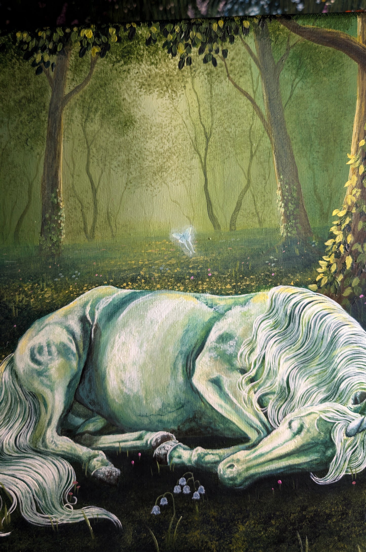 The Unicorns Slumber 11"x14" Painting