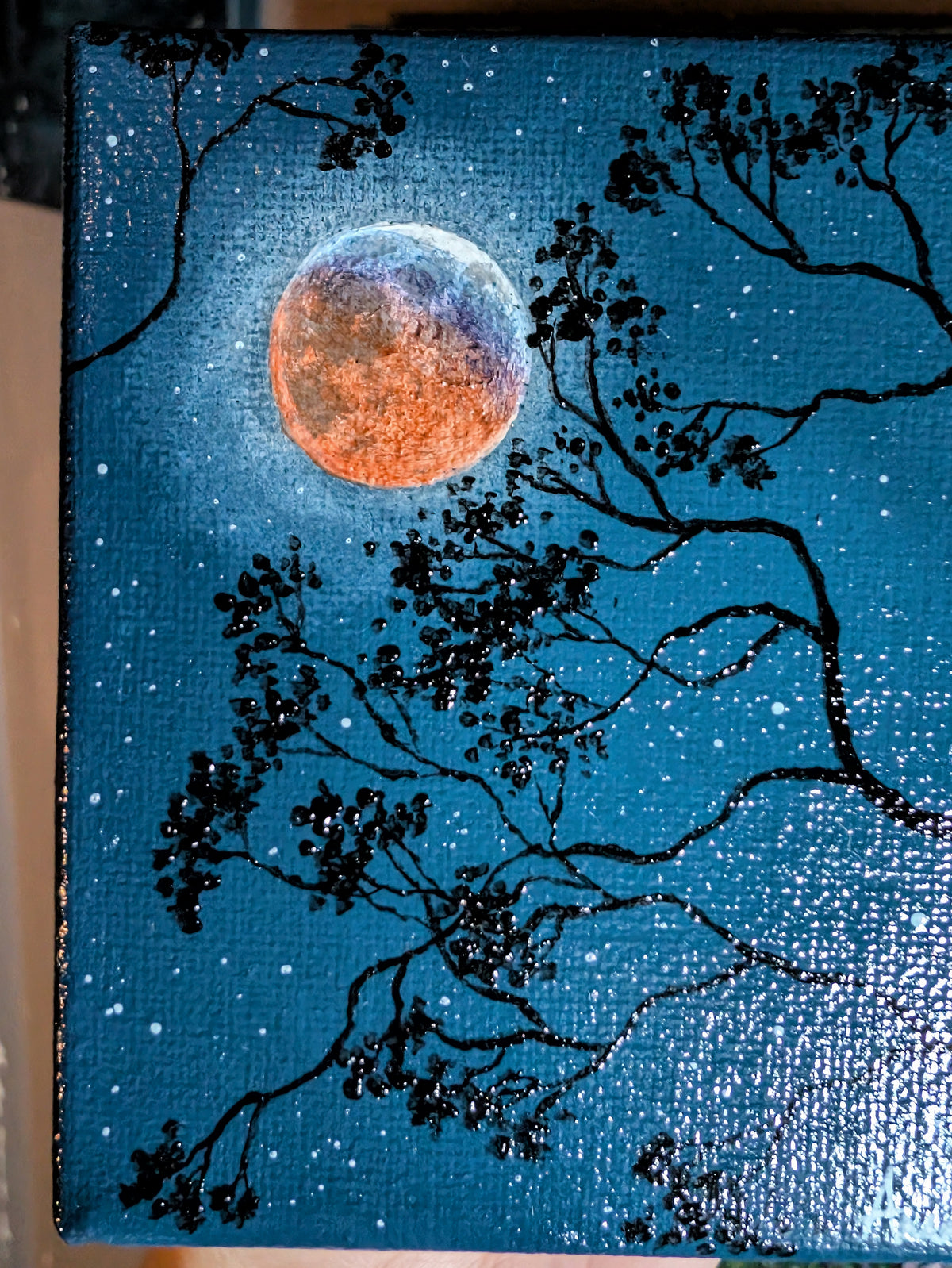 Under the Eclipse 4" Painting 1/50