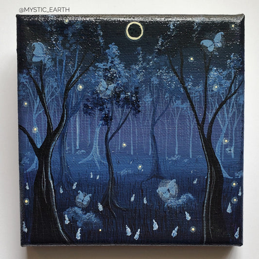 5" Fairy Forest Eclipse Painting
