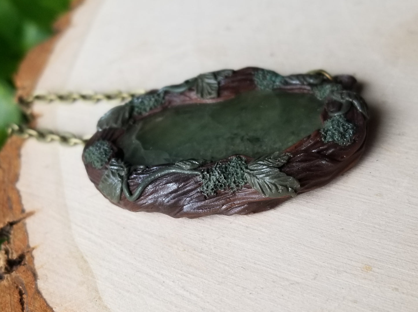 Green Prehnite Portal Necklace