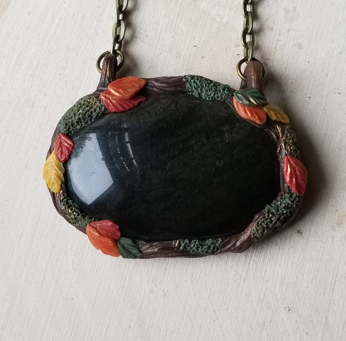 Gold Sheen Obsidian Portal Necklace