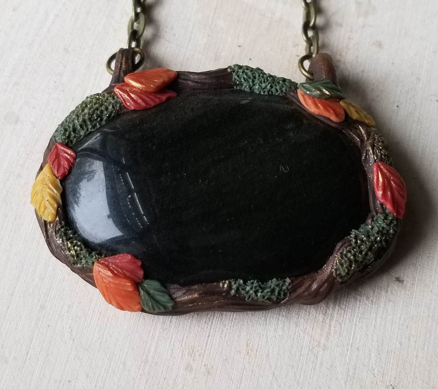 Gold Sheen Obsidian Portal Necklace
