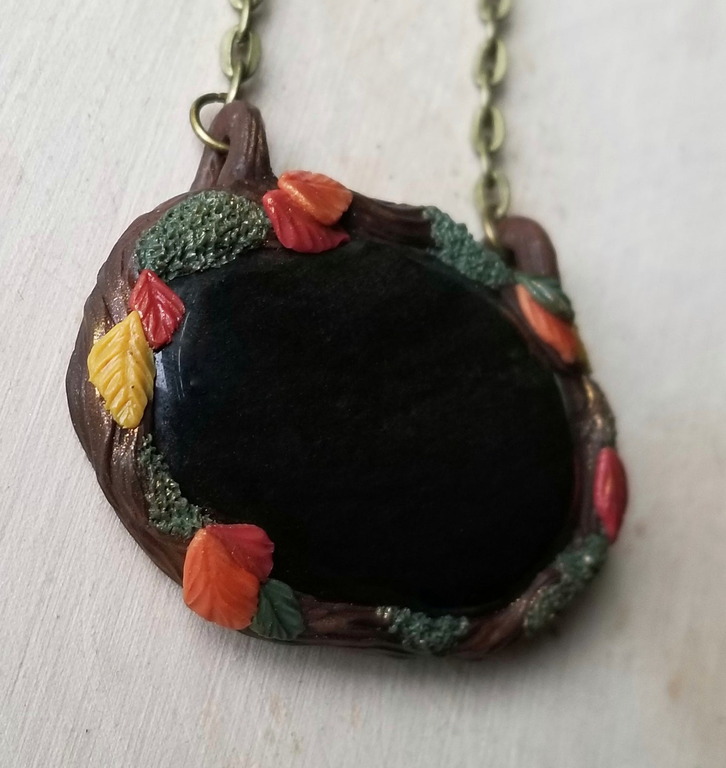 Gold Sheen Obsidian Portal Necklace