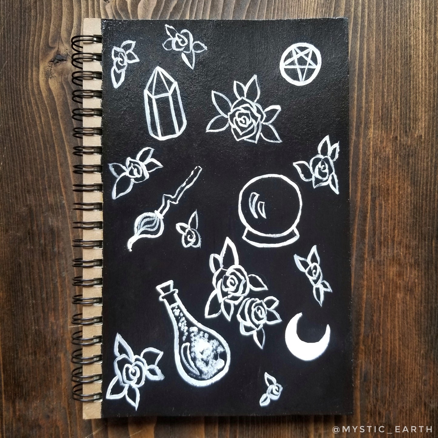 Crystal Witch Blank Sketchbook