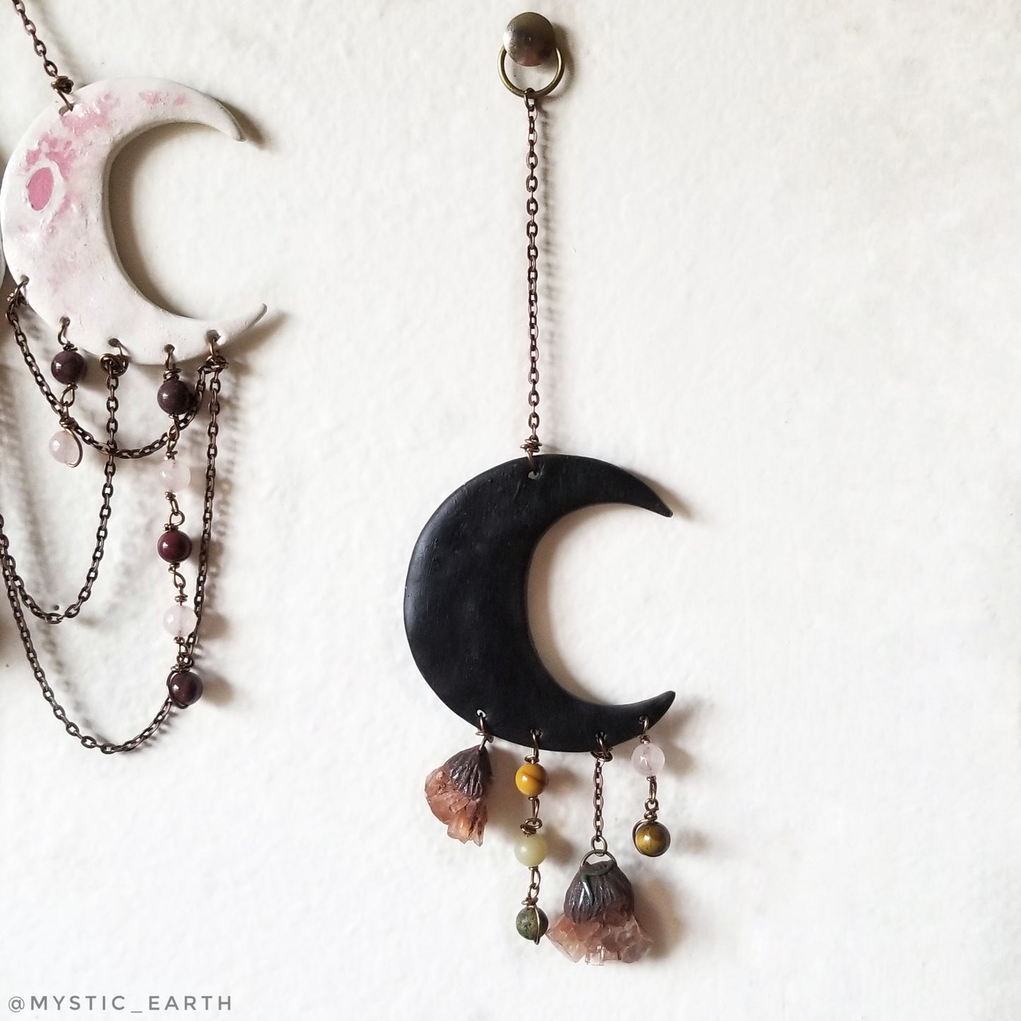 Mini Black Crescent Moon Wall Hanging