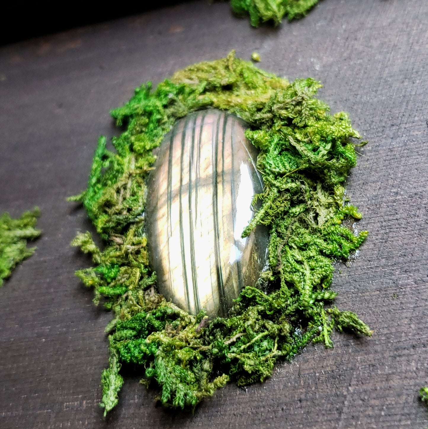 Floral Moon Altar Box with a Hidden Crystal