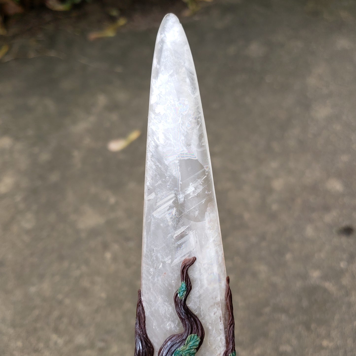 Earth Enchantress Athame with Malachite and Kambaba Jasper