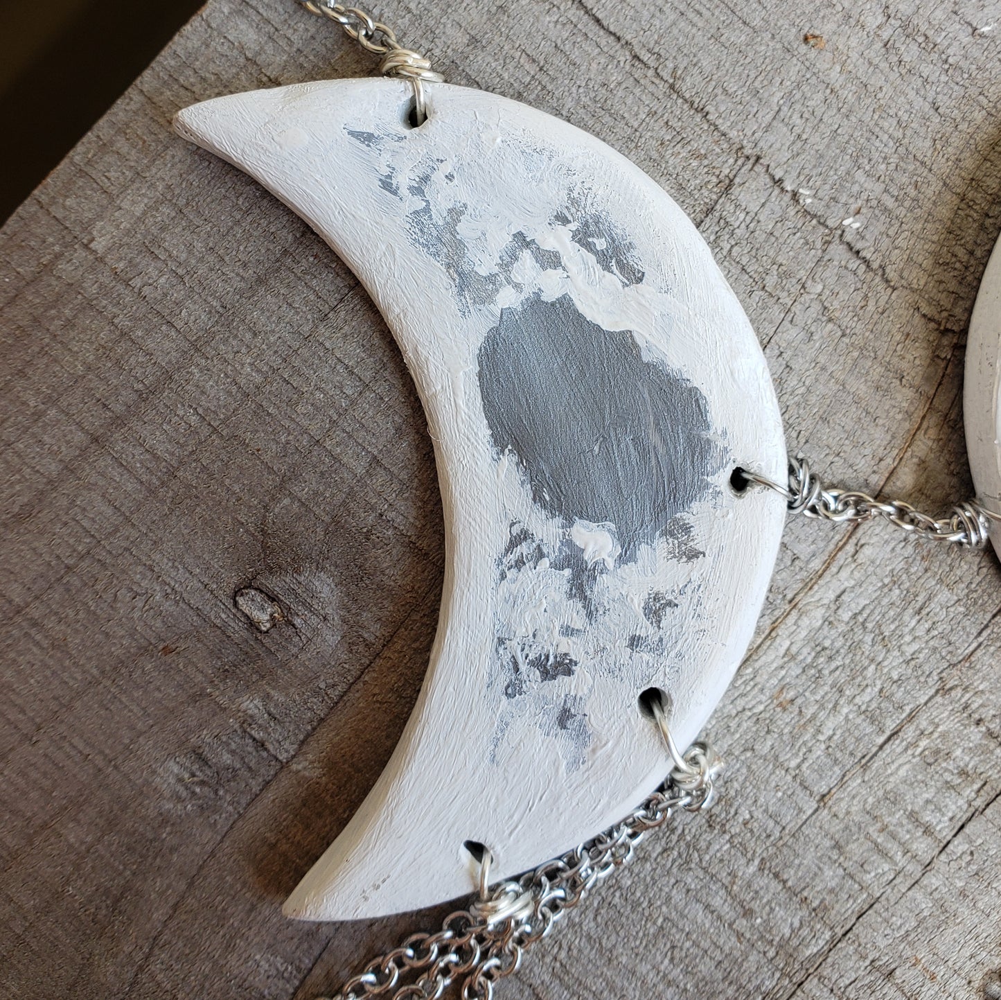 Gray Moon Goddess Wall Hanging: Spirit Quartz