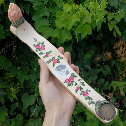 Floral Full Moon Incense Burner