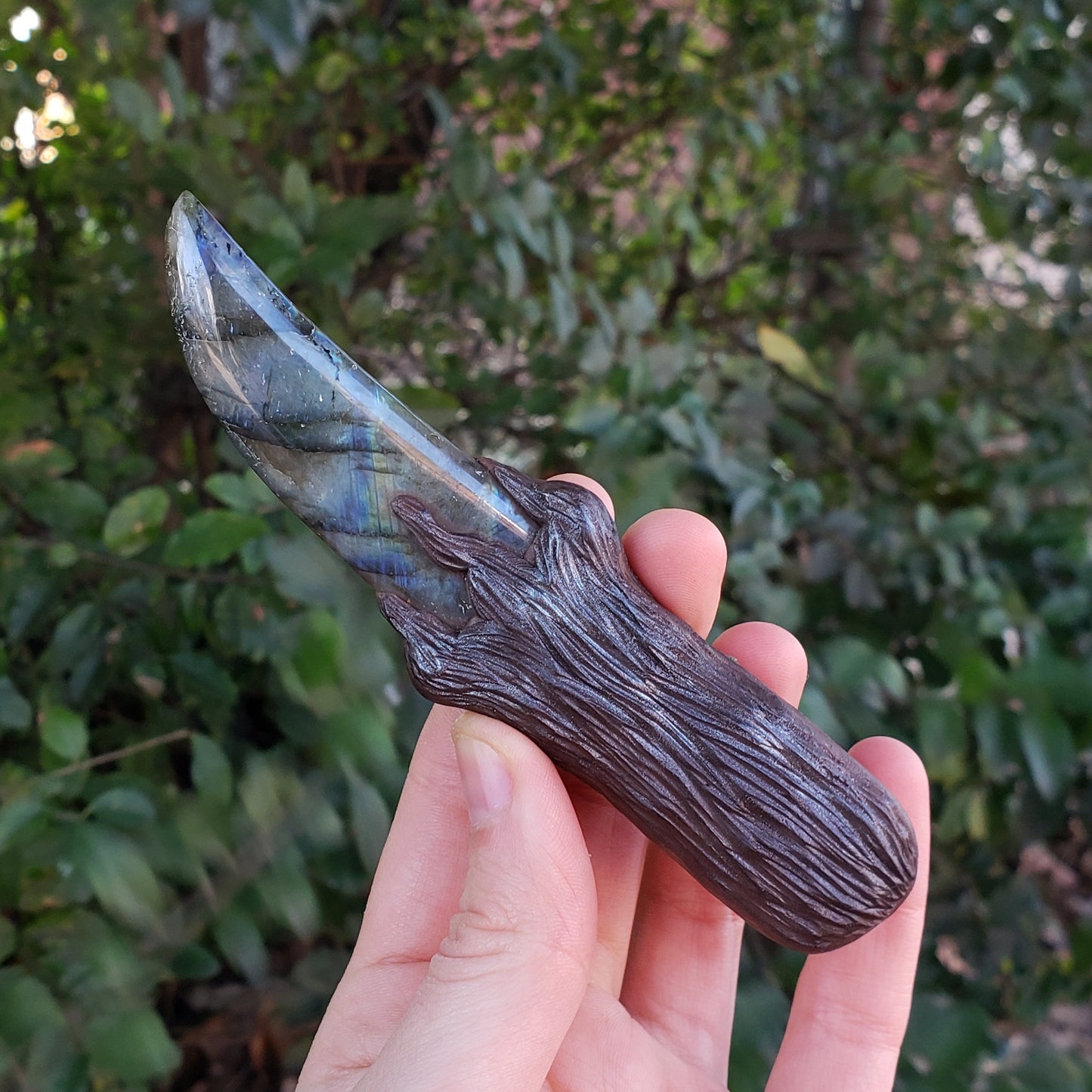 Bumblebee Jasper & Labradorite Athame Dagger