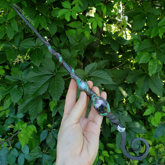 Moon Goddess Crystal Wand ~ Mystic Earth x Volundr Forge