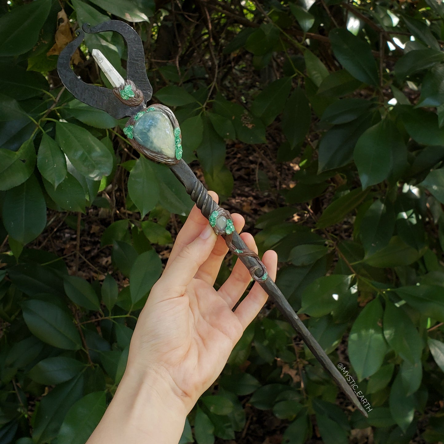 Aquamarine Crystal Wand ~ Mystic Earth x Volundr Forge