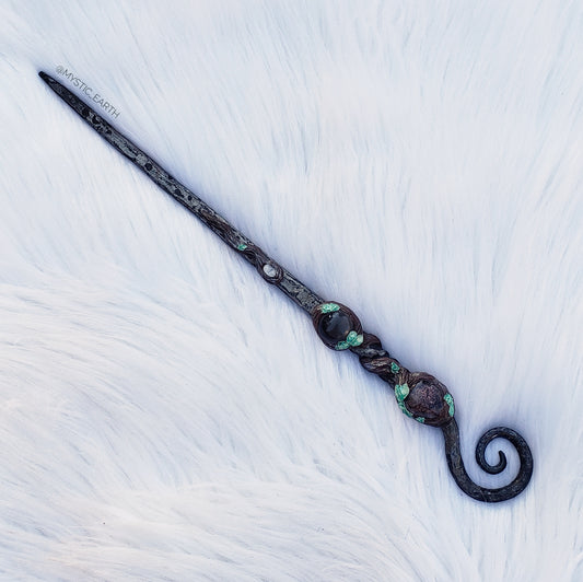 Phantom Quartz Crystal Wand ~ Mystic Earth x Volundr Forge