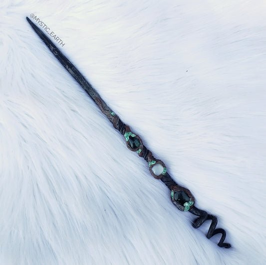 Jade Crystal Wand ~ Mystic Earth x Volundr Forge